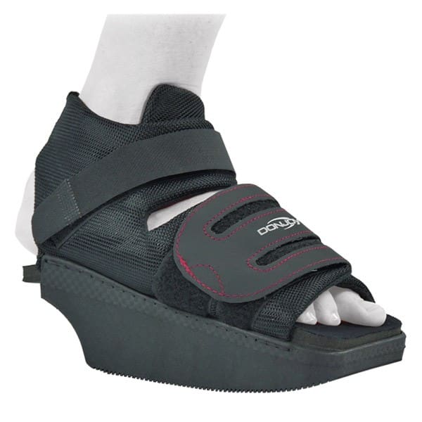 Chaussure Orthopédique Enfant Postopératoire - Bout Ouvert Pour Plâtre - Prévention Pied Tombant - Taille 22cm Noir
